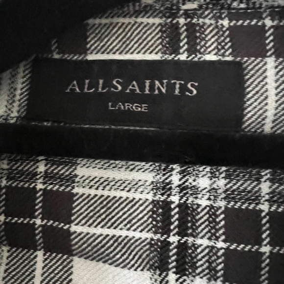 SOLD All Saints Flannel, Men’s Large - Picture 5 of 7